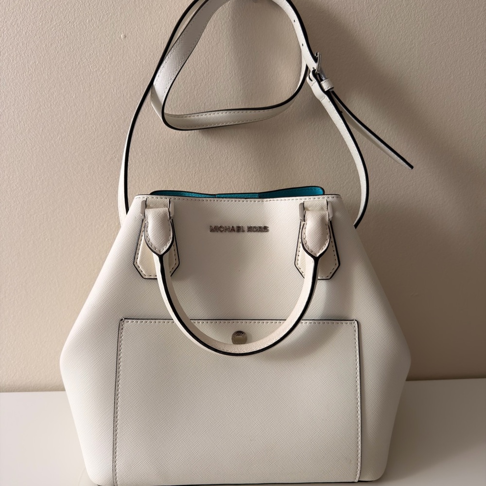 Michael Kors Cream Satchel Bag